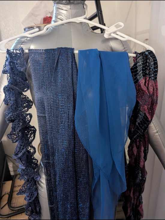 Accessories - Scarves, Scarves, Scarves- 25 Scarves: Various Colors, Patterns - Mixed Textures